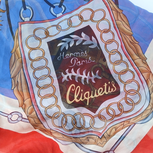 Hermès Paris Scarf Silk Sheer Multicolor France - Picture 1 of 6